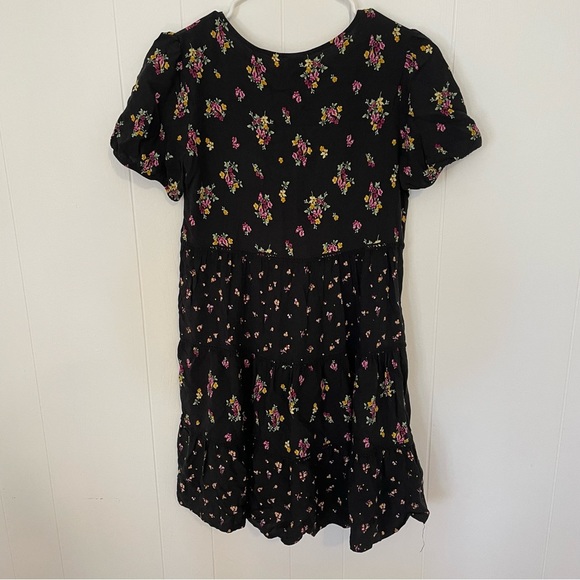 Small Black Floral Dress - Picture 3 of 4